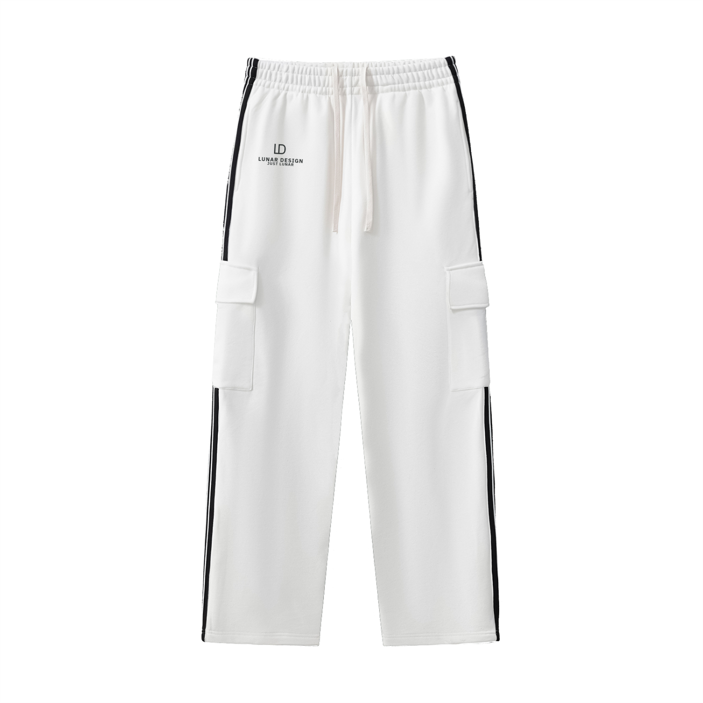 Side Stripe Straight-Leg Pants