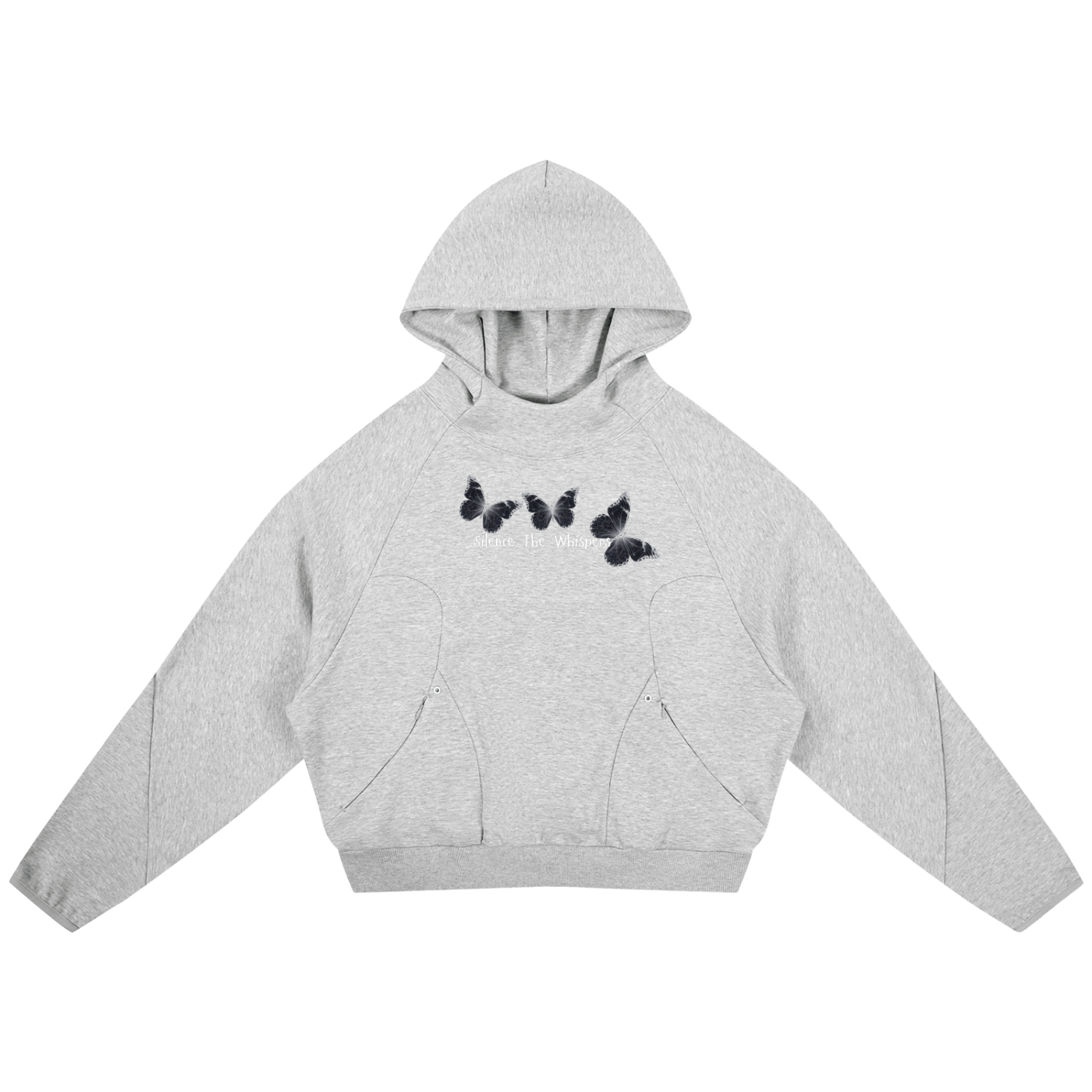 Curved Panel Raglan Hoodie