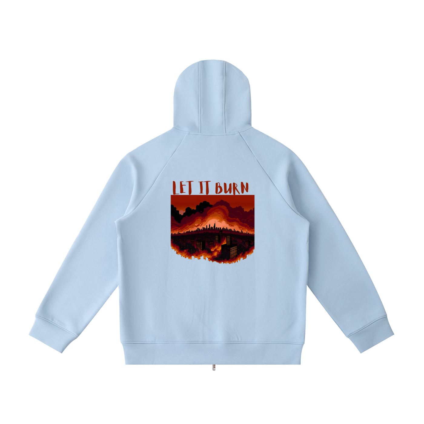 Heavyweight Raglan Sleeve Zip Hoodie