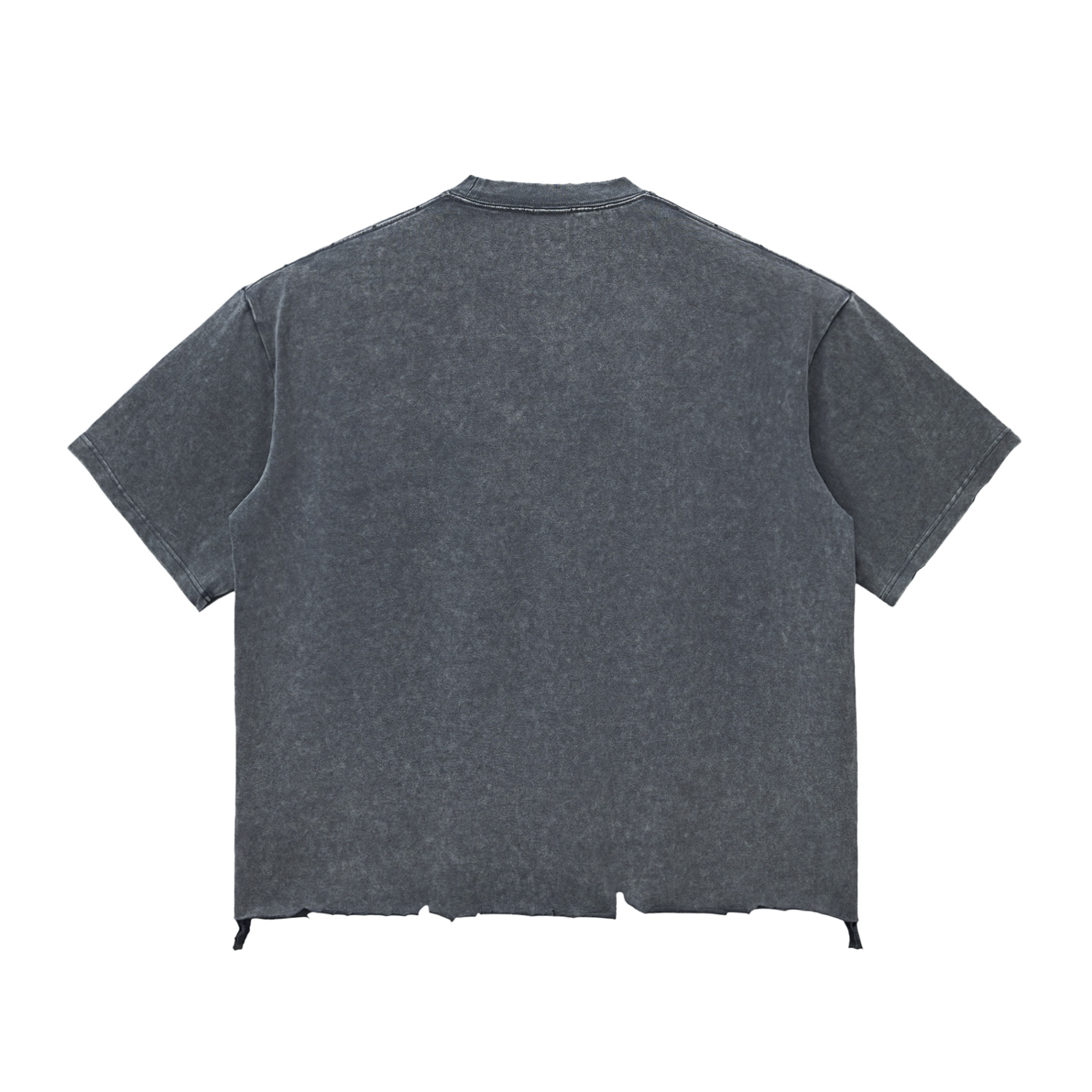 LET IT BURN Snow Wash Raw-Hem Boxy T-shirt