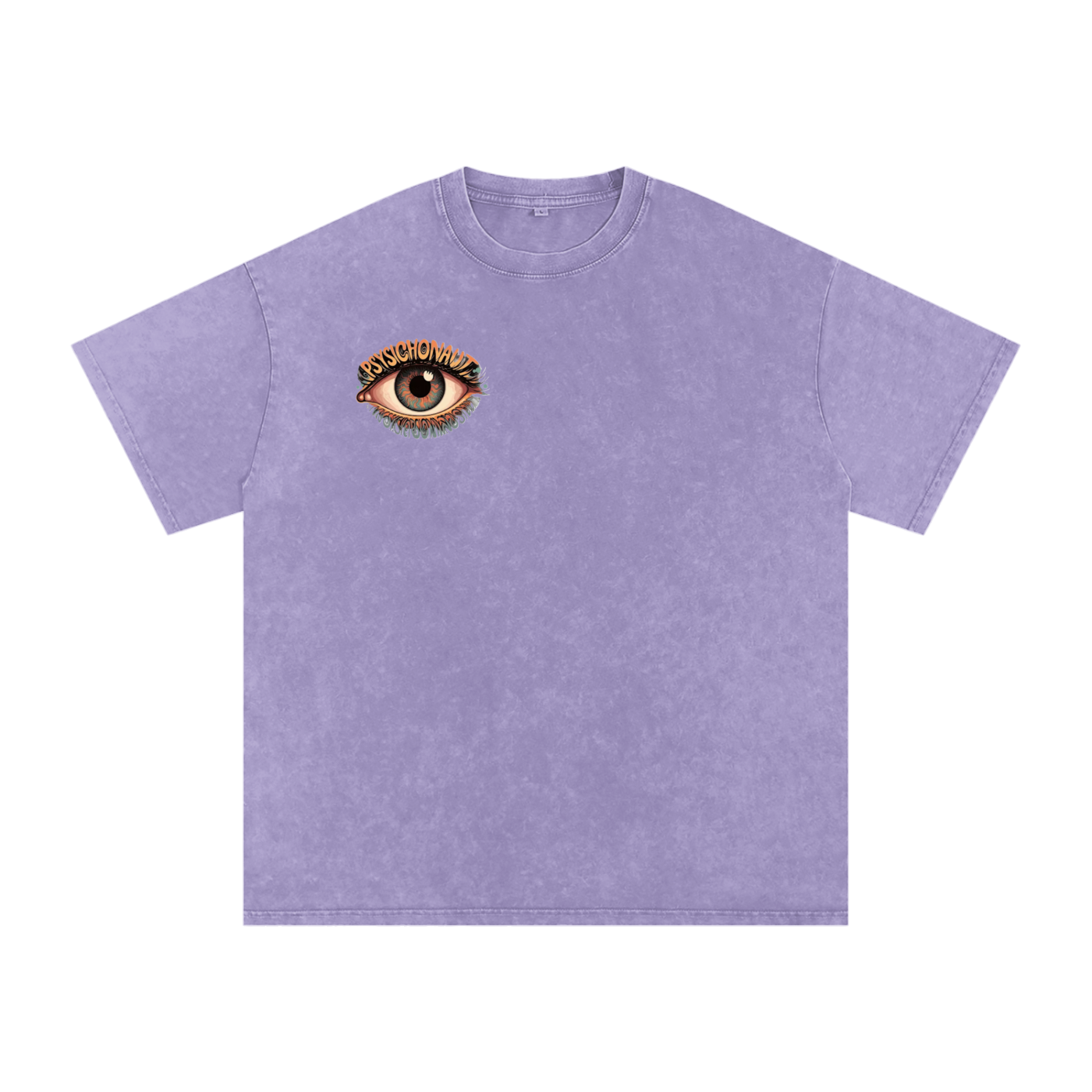 PSYCHONAUTIC Eyeball Snow Washed Oversized Cotton T-Shirt
