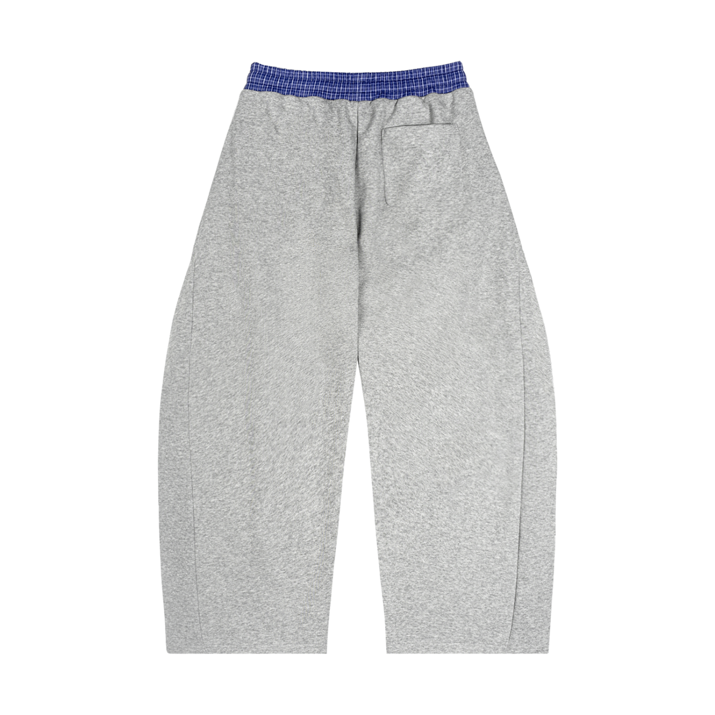 Plaid Waistband Barrel Sweatpants