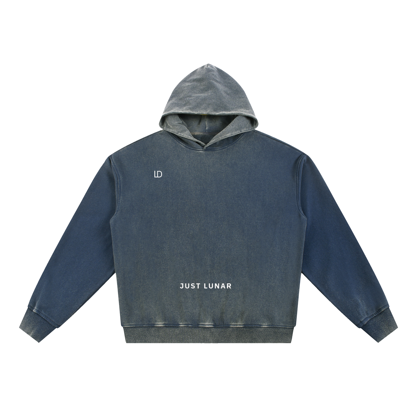 Vintage Washed Gradient Fleece Hoodie