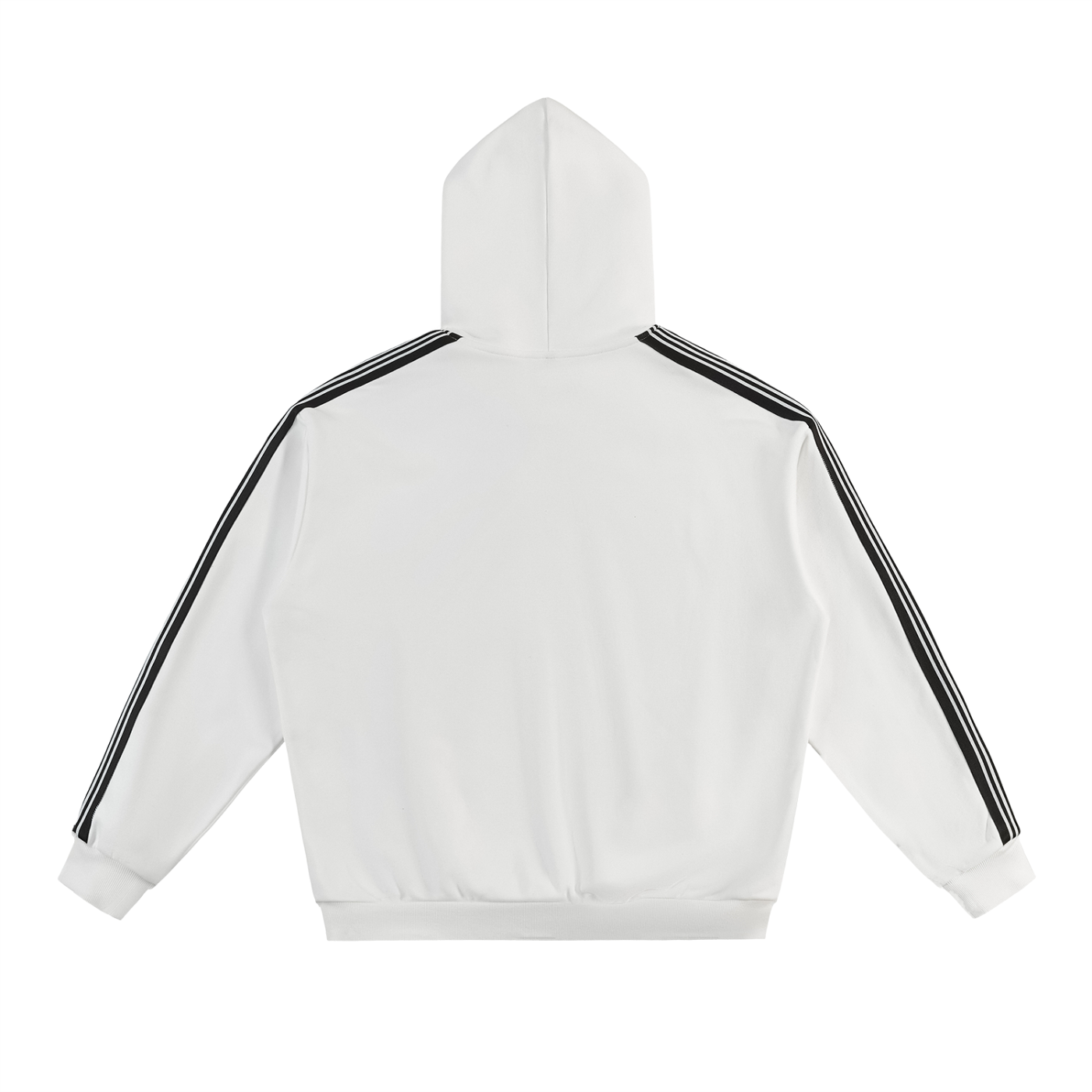 SILENCE THE WHISPERS Side Stripe Drop-Shoulder Hoodie